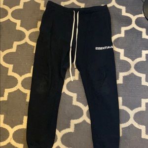 Black Fear of God Essentials Sweatpants - XL
